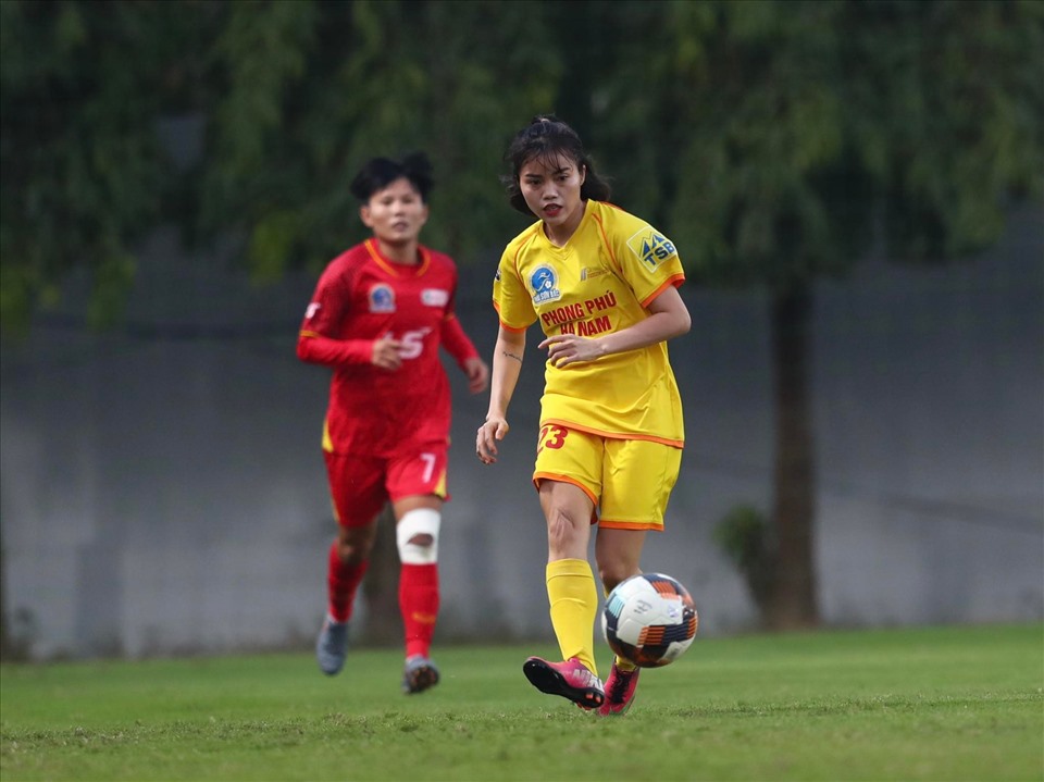 Phong Phú Hà Nam cần 1 chiến thắng để nuôi hy vọng có huy chương tại Giải nữ vô địch quốc gia 2021. Ảnh: Ban tổ chức.