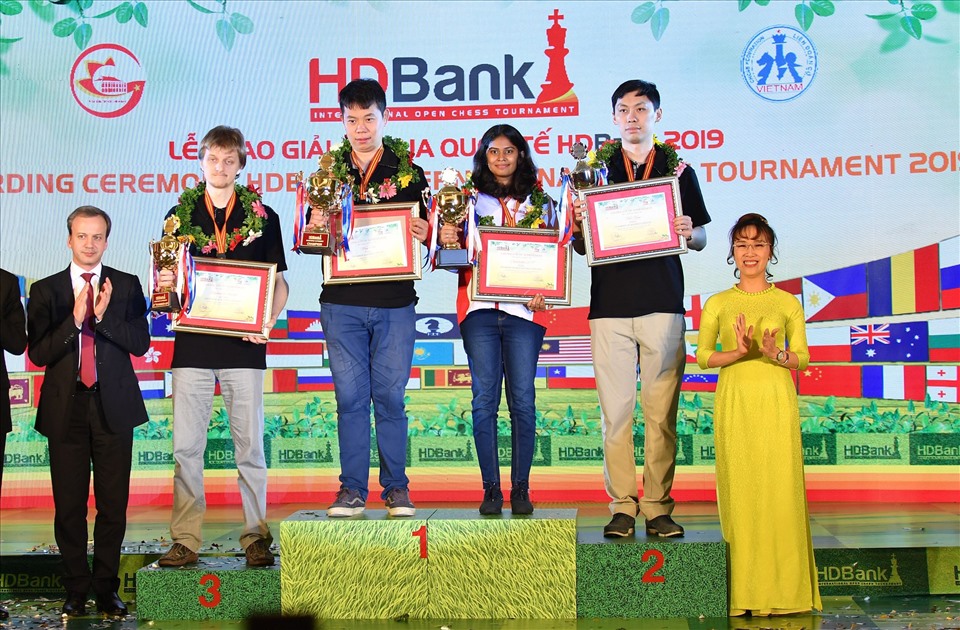 Với mong muốn ươm mầm tài năng, nữ tỉ phú Nguyễn Thị Phương Thảo đã phát động giải cờ vua quốc tế thường niên HD Bank quy tụ nhiều kỳ thủ trên thế giới. Ảnh: T.L
