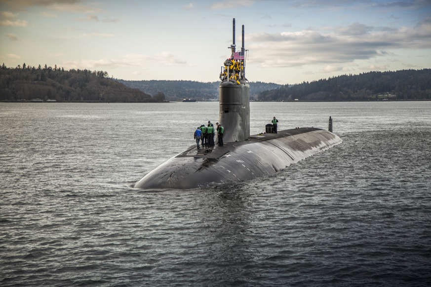 Tàu ngầm tấn công nhanh lớp Seawolf USS Connecticut (SSN 22) năm 2016. Ảnh: Hải quân Mỹ