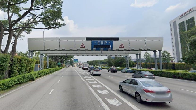 Hệ thống thu phí xe vào nội đô ERP của Singapore. Ảnh: Google map.
