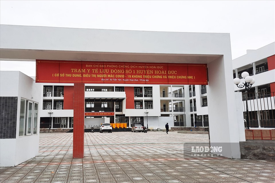 Ban Chỉ đạo phòng chống dịch COVID-19 huyện Hoài Đức cũng đã lập Trạm y tế lưu động số 1 tại trường THCS xã Tiền Yên.
