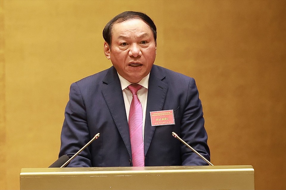 Bộ trưởng Bộ Văn hoá Thể thao và Du lịch Nguyễn Văn Hùng. Ảnh: Hải Nguyễn