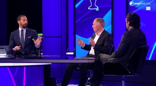 Rio Ferdinand và Paul Scholes cũng là 2 cựu cầu thủ M.U rất “tích cực” chỉ trích các cầu thủ hiện tại. Ảnh: Sky Sports