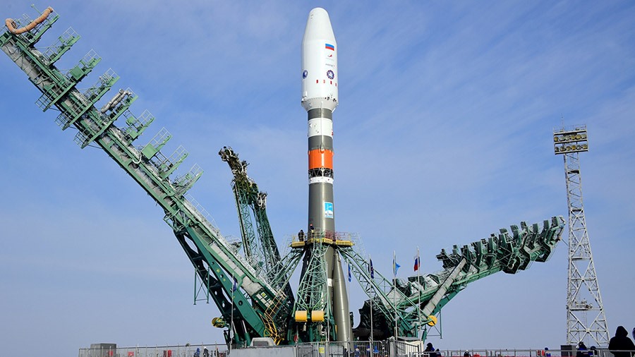 Tên lửa Soyuz của Nga phóng tàu vũ trụ chở hàng Progress và module Prichal lên trạm vũ trụ ISS. Ảnh: NASA