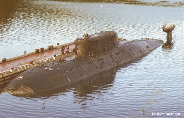 Tàu ngầm lớp Sierra của Nga. Ảnh chụp màn hình.
