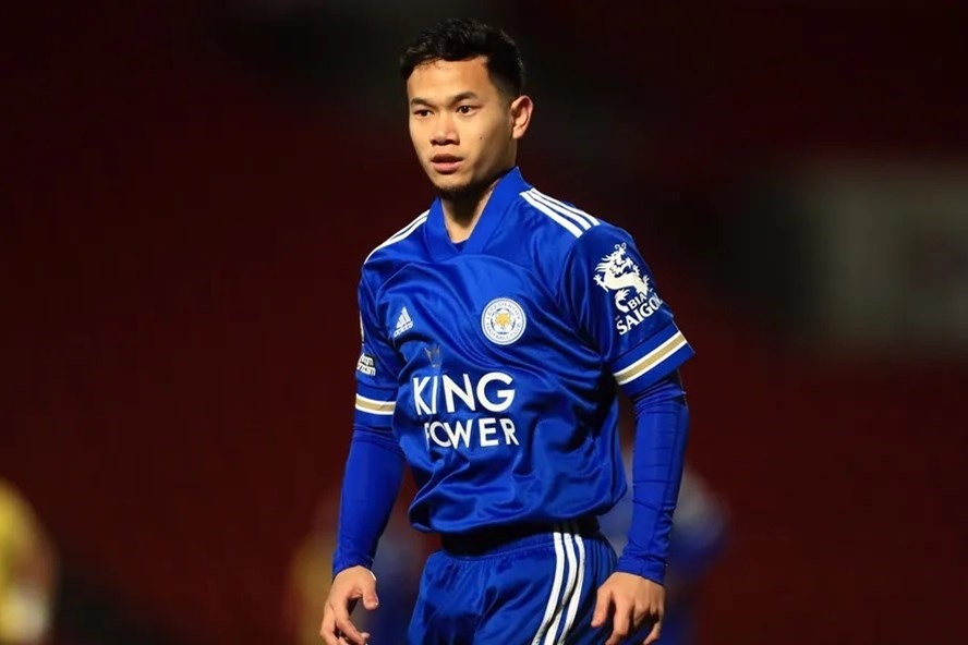 Thanawat trong màu áo Leicester City tại Premier League. Ảnh: Leicester City