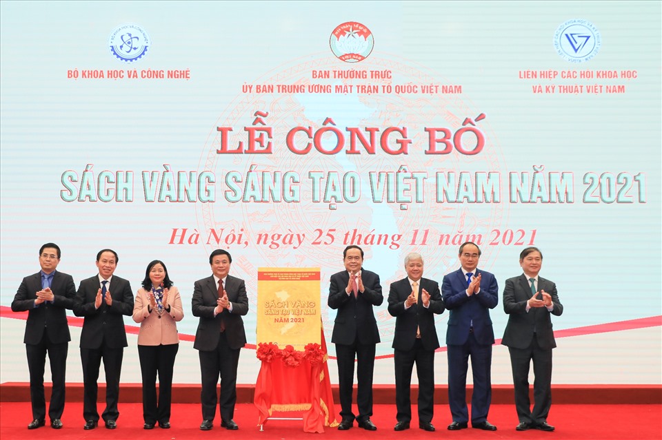 Lễ công bố Sách vàng Sáng tạo Việt Nam năm 2021.