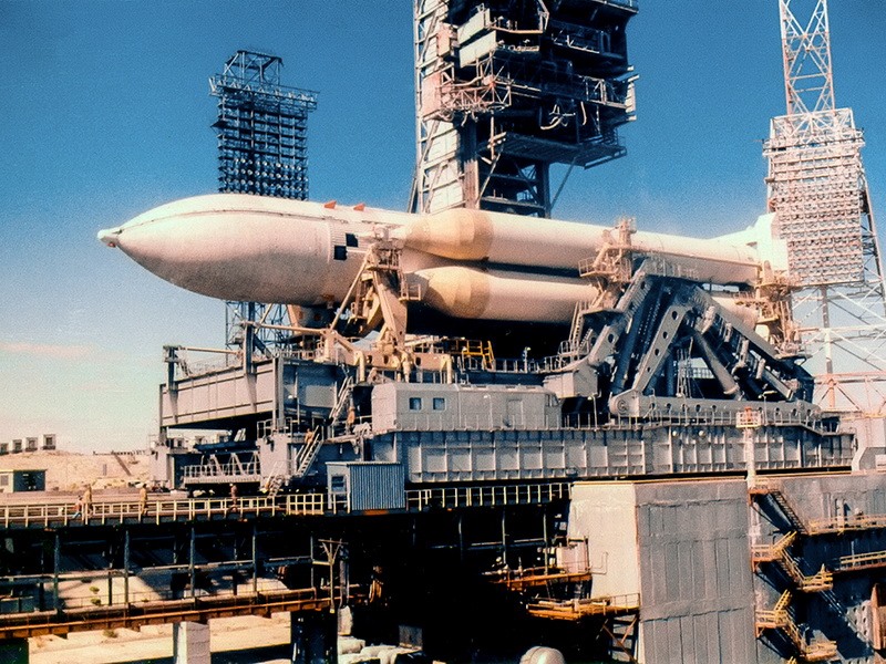 Tên lửa Energia của Liên Xô. Ảnh chụp màn hình.