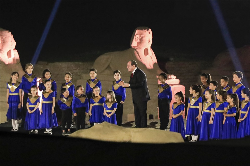 Tổng thống Ai Cập Abdel-Fattah el-Sissi đã tham dự sự kiện này. Ảnh: AFP