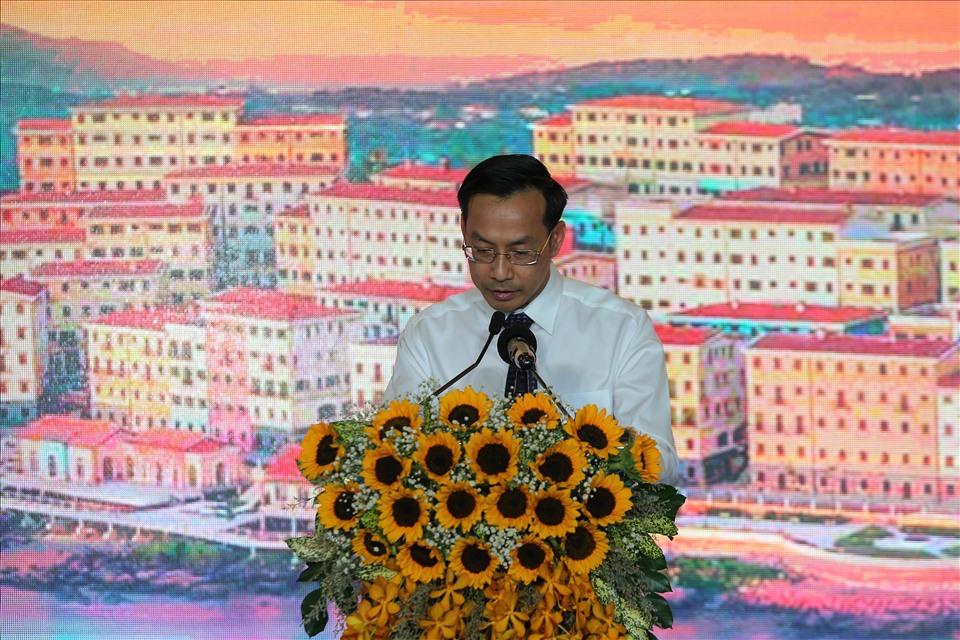 Ông Nguyễn Thanh Nhàn - Phó Chủ tịch UBND tỉnh Kiên Giang - phát biểu tại hội thảo. Ảnh: Hoàng Dung
