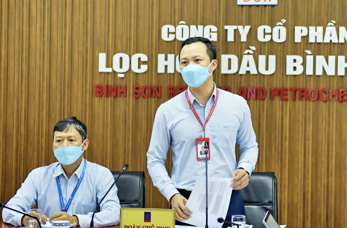 Trưởng ban QTNL Phạm Minh Nghĩa phát biểu tại Hội nghị.