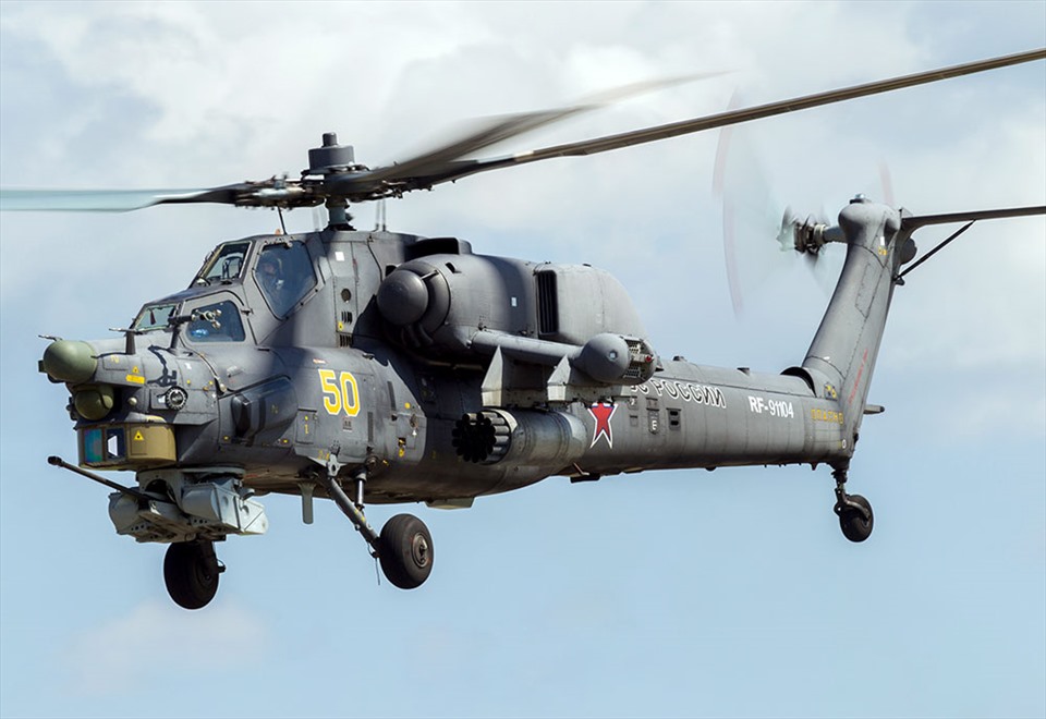 Trực thăng chiến đấu Mil Mi-28NM Havoc. Ảnh: Bộ Quốc phòng Nga.