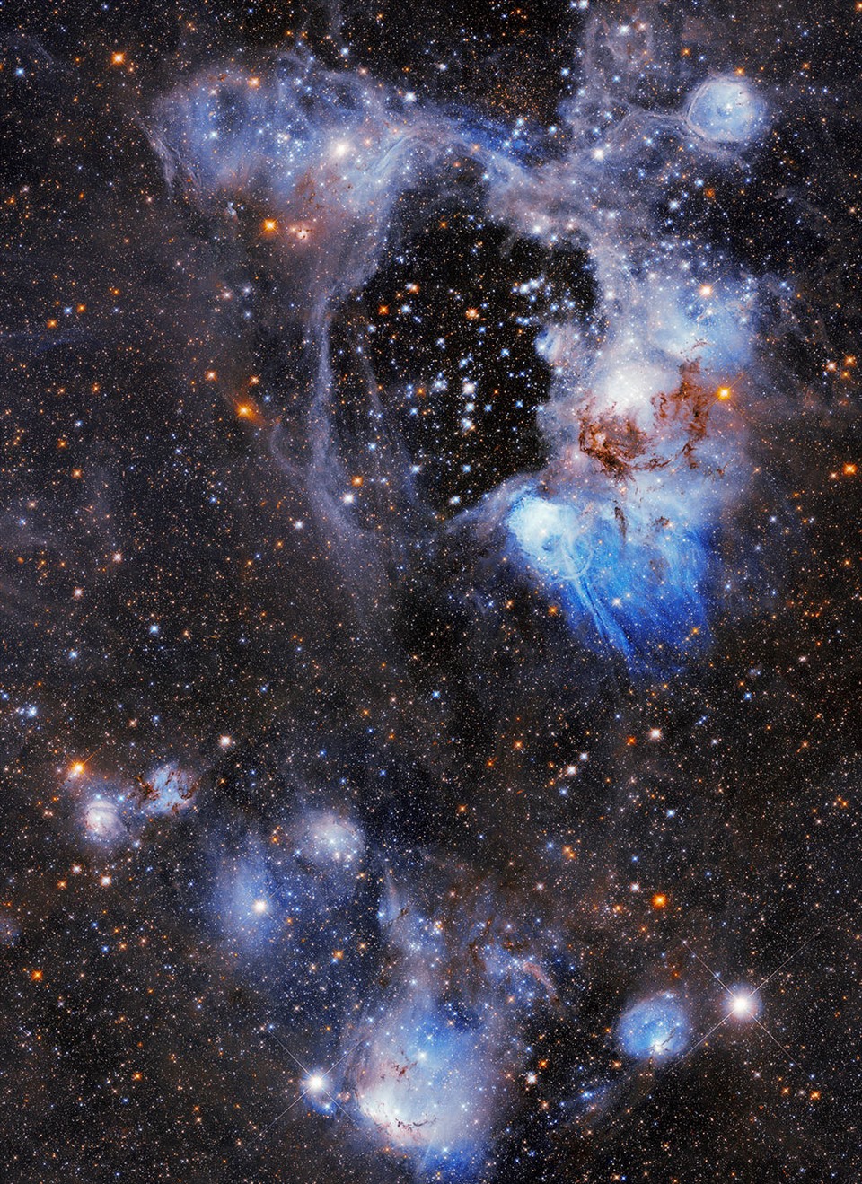 Tinh vân N44 rộng khoảng 250 năm ánh sáng do kính viễn vọng không gian Hubble chụp. Ảnh: NASA