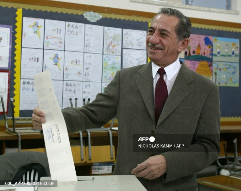 Cựu Tổng thống Cộng hòa Síp Tassos Papadopoulos. Ảnh: AFP