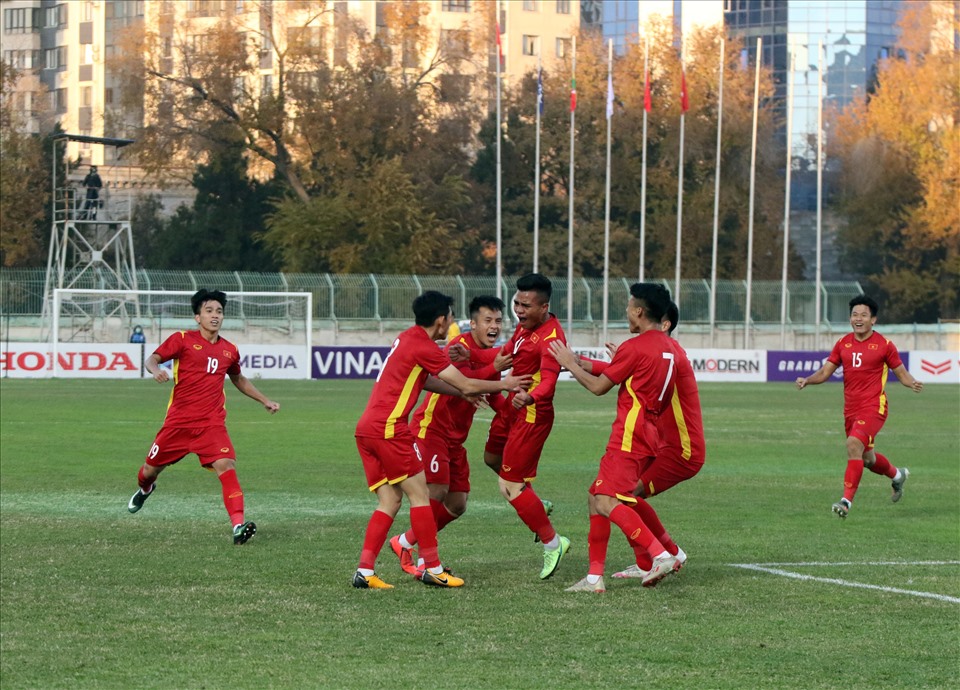 U23 Việt Nam thi đấu với tinh thần và sự nỗ lực qua từng trận đấu. Ảnh: VFF