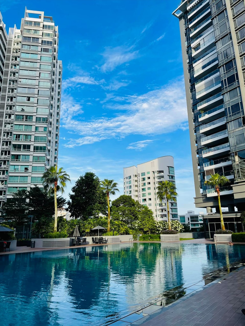 Khu căn hộ gia đình Đoan Trang sinh sống tại Singapore. Ảnh: NVCC