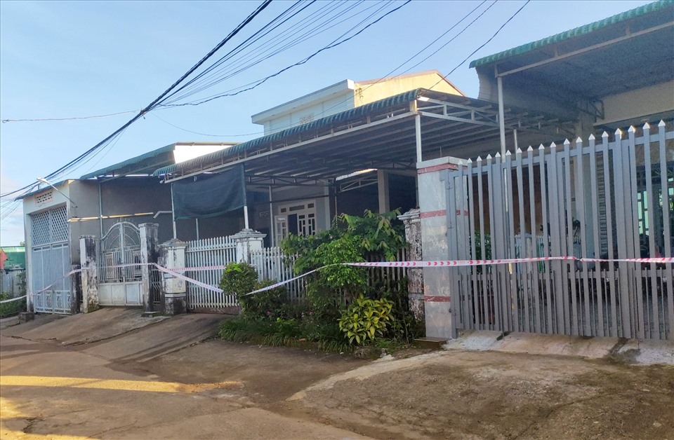 Một địa điểm phong tỏa để phòng chống dịch COVID-19 ở thành phố Gia Nghĩa (tỉnh Đắk Nông). Ảnh: Bảo Lâm