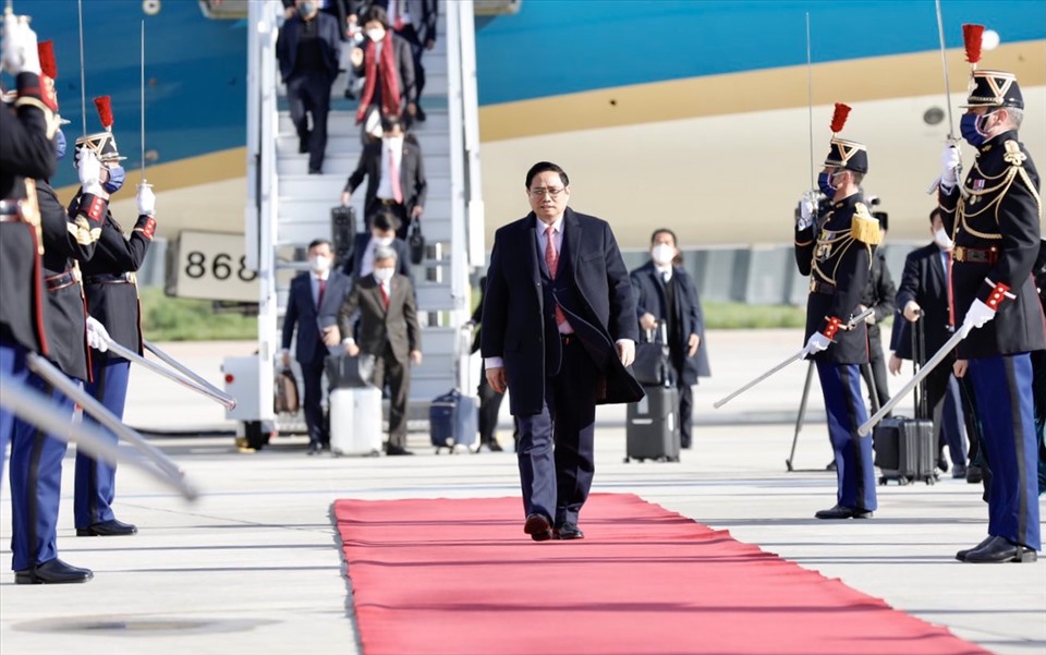 Đây là chuyến thăm song phương chính thức đầu tiên tới một quốc gia Châu Âu của Thủ tướng Phạm Minh Chính kể từ khi nhậm chức. Ảnh: TTXVN