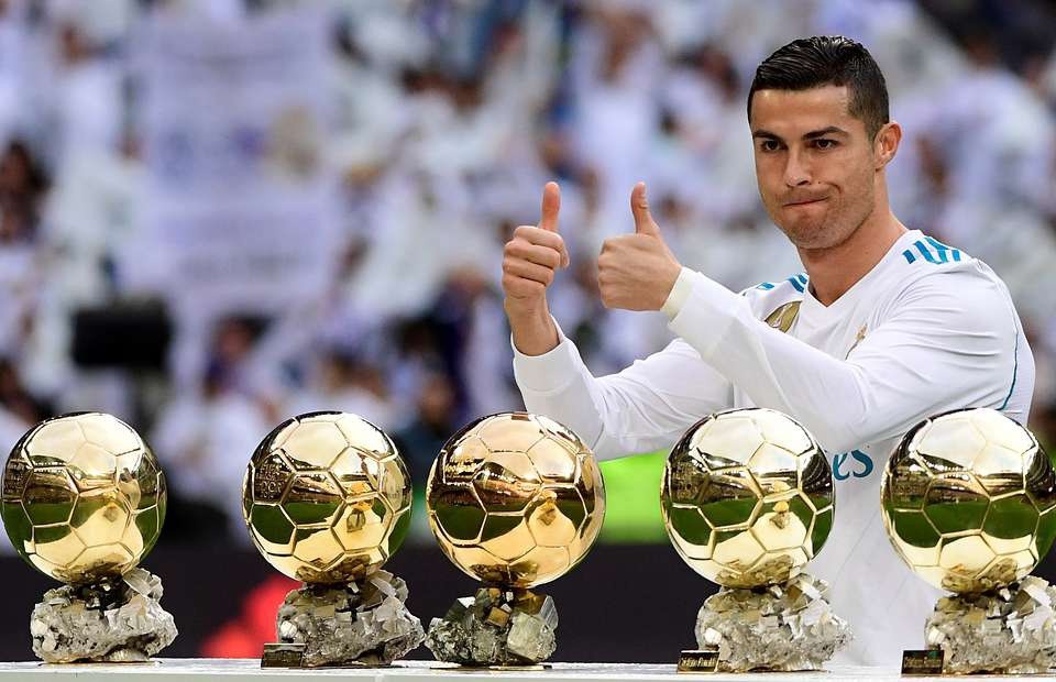 Cristiano Ronaldo đang là “Vua về nhì“, cả về số lần giành danh hiệu lẫn số lần xếp thứ hai trong cuộc bầu chọn. Ảnh: Real Madrid