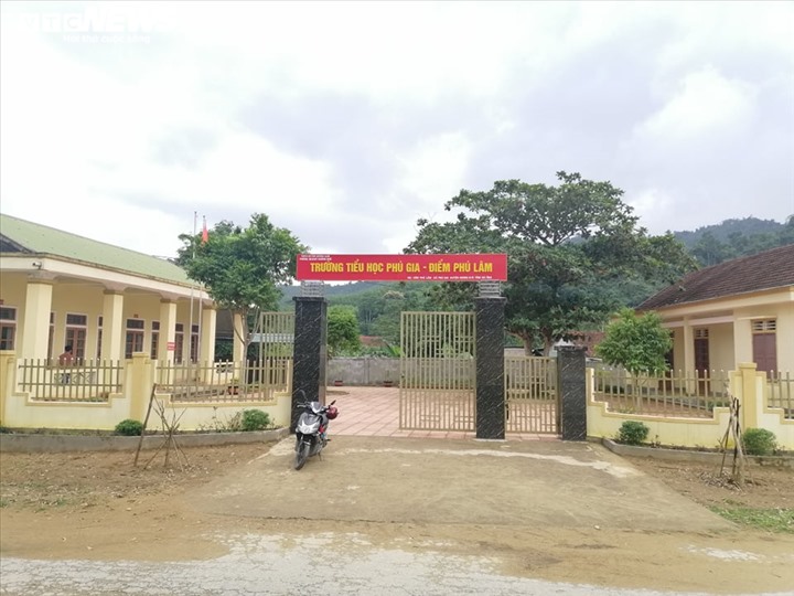 Điểm trường Tiểu học Phú Lâm, thuộc trường Tiểu học Phú Gia - Hương Khê-Hà Tĩnh. Ảnh: La Giang