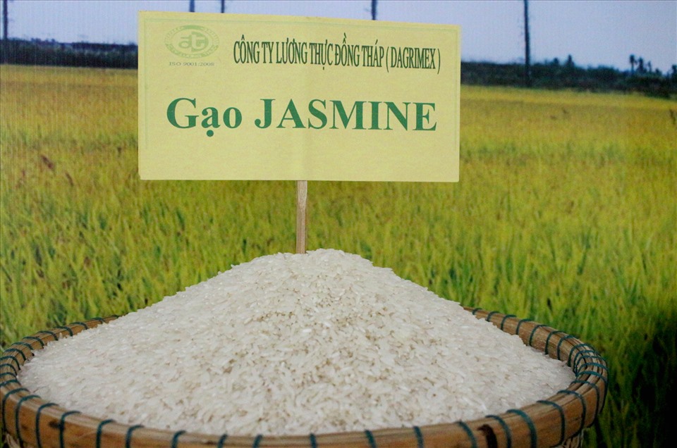 Sản phẩm gạo của Công ty Lương thực Đồng Tháp. Ảnh: LT