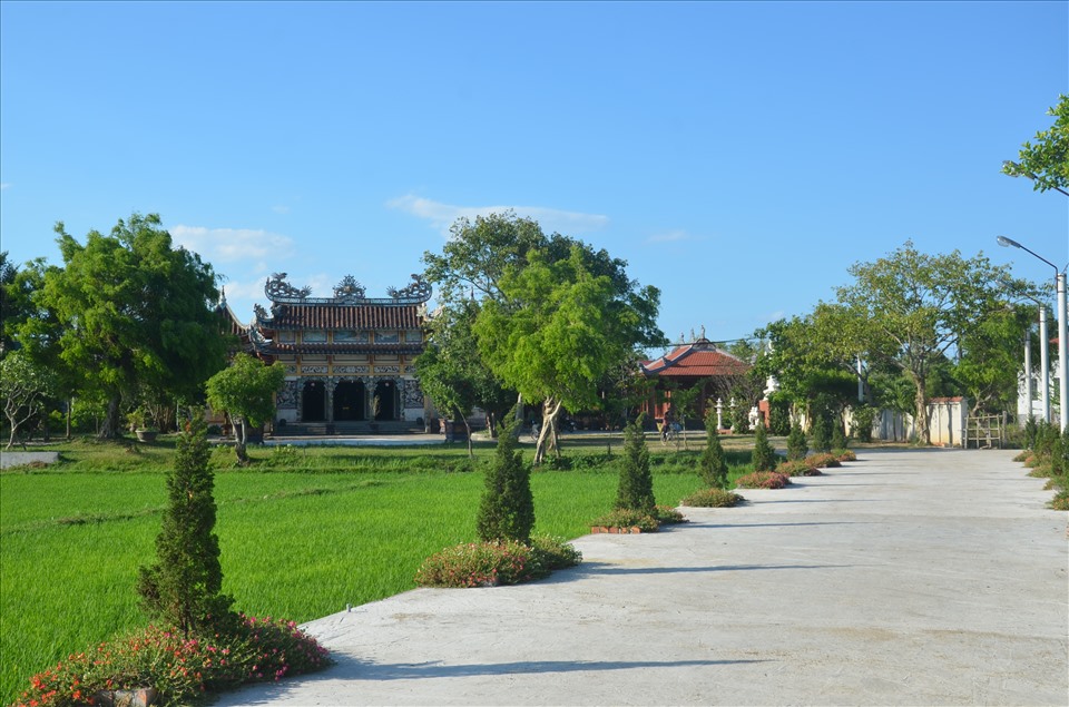 Quang cảnh chùa Bồ Bản tại Triệu Phong - Quảng Trị. Anh: HCD