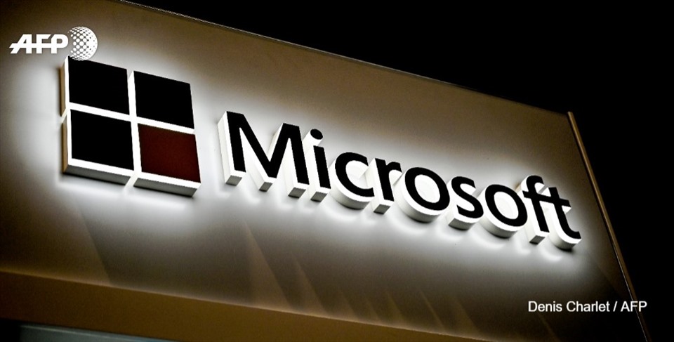 Microsoft, gã khổng lồ trong giới công nghệ thông tin. Ảnh: AFP