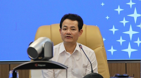 Ông Nguyễn Đức Thiện - Thành viên HĐTV, Tổng Giám đốc EVNNPC phát biểu tại buổi làm việc.