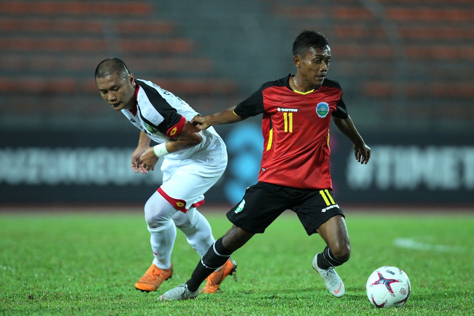 Ở AFF Cup 2018, Timor Leste cũng từng đánh bại Brunei ở play-off để giành vé vào vòng bảng AFF Cup. Ảnh: AFF