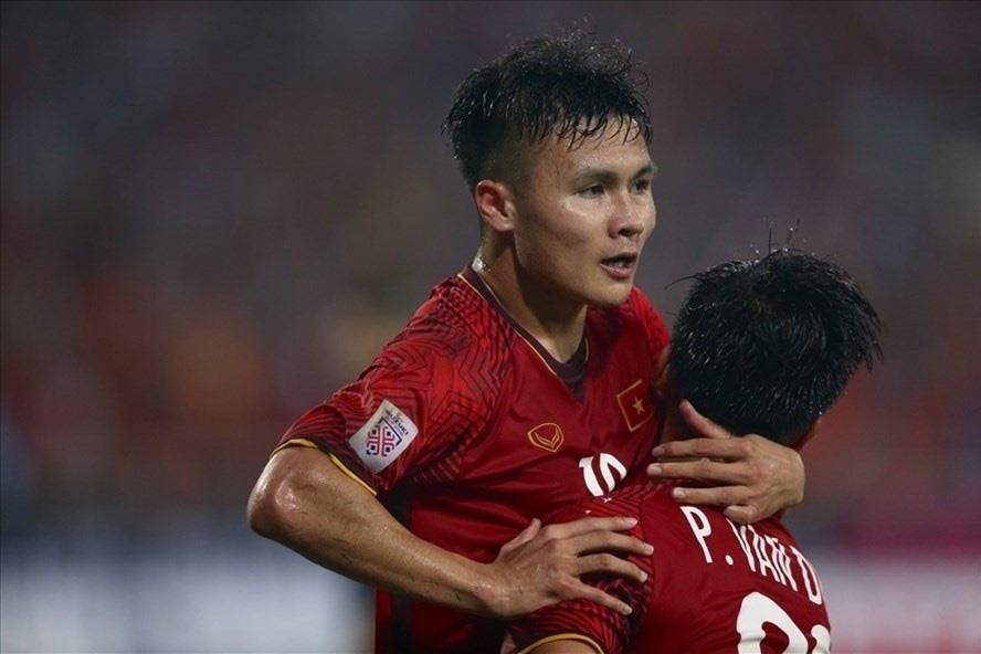 Quang Hải quyết tâm cùng tuyển Việt Nam giành điểm số đầu tiên tại vòng loại World Cup 2022. Ảnh: H.P.
