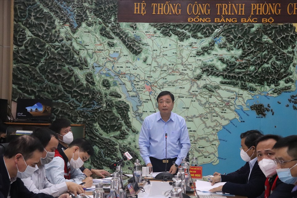 Ban Chỉ đạo Quốc gia về PCTT tổ chức họp trực tuyến ứng phó với mưa lũ. Ảnh: Ngọc Hà