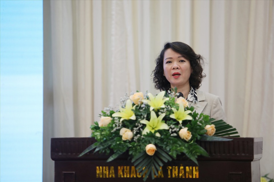 Bà Trần Thị Thanh Hà – Ủy viên Ban chấp hành - Trưởng ban Quan hệ lao động Tổng LĐLĐVN. Ảnh: Tô Thế
