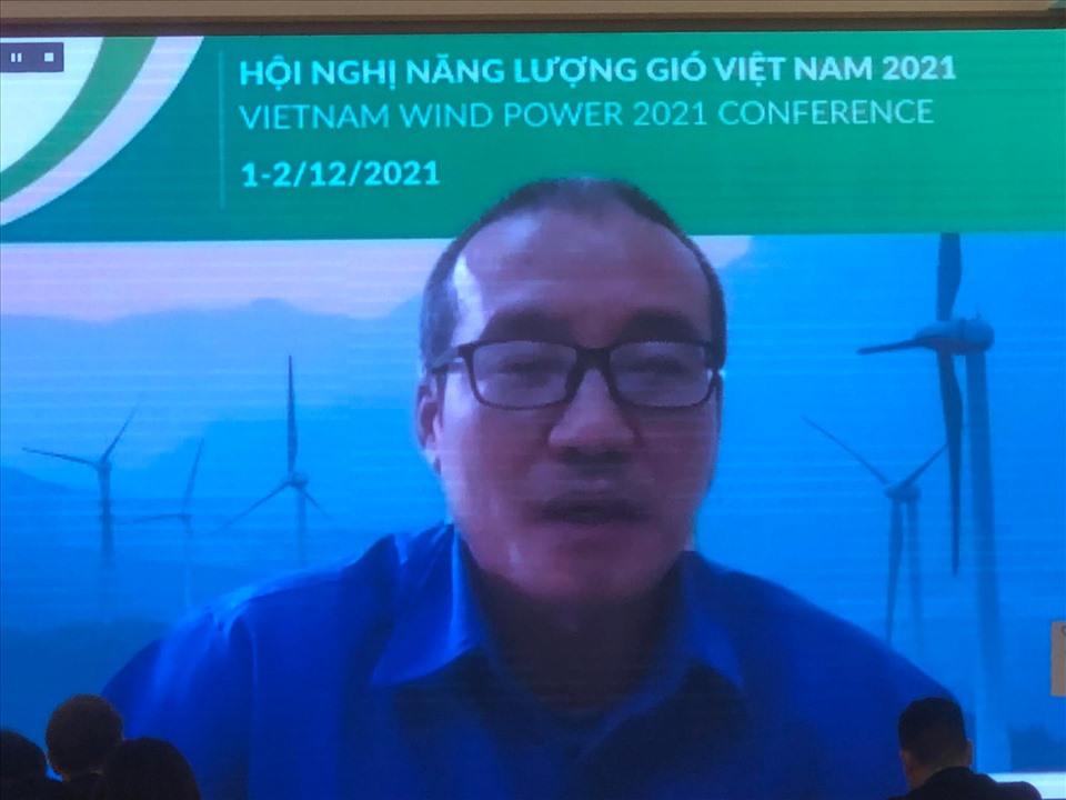 Ông Bùi Văn Thịnh phát biểu tại Hội nghị Năng lượng gió Việt Nam. Ảnh: C.N