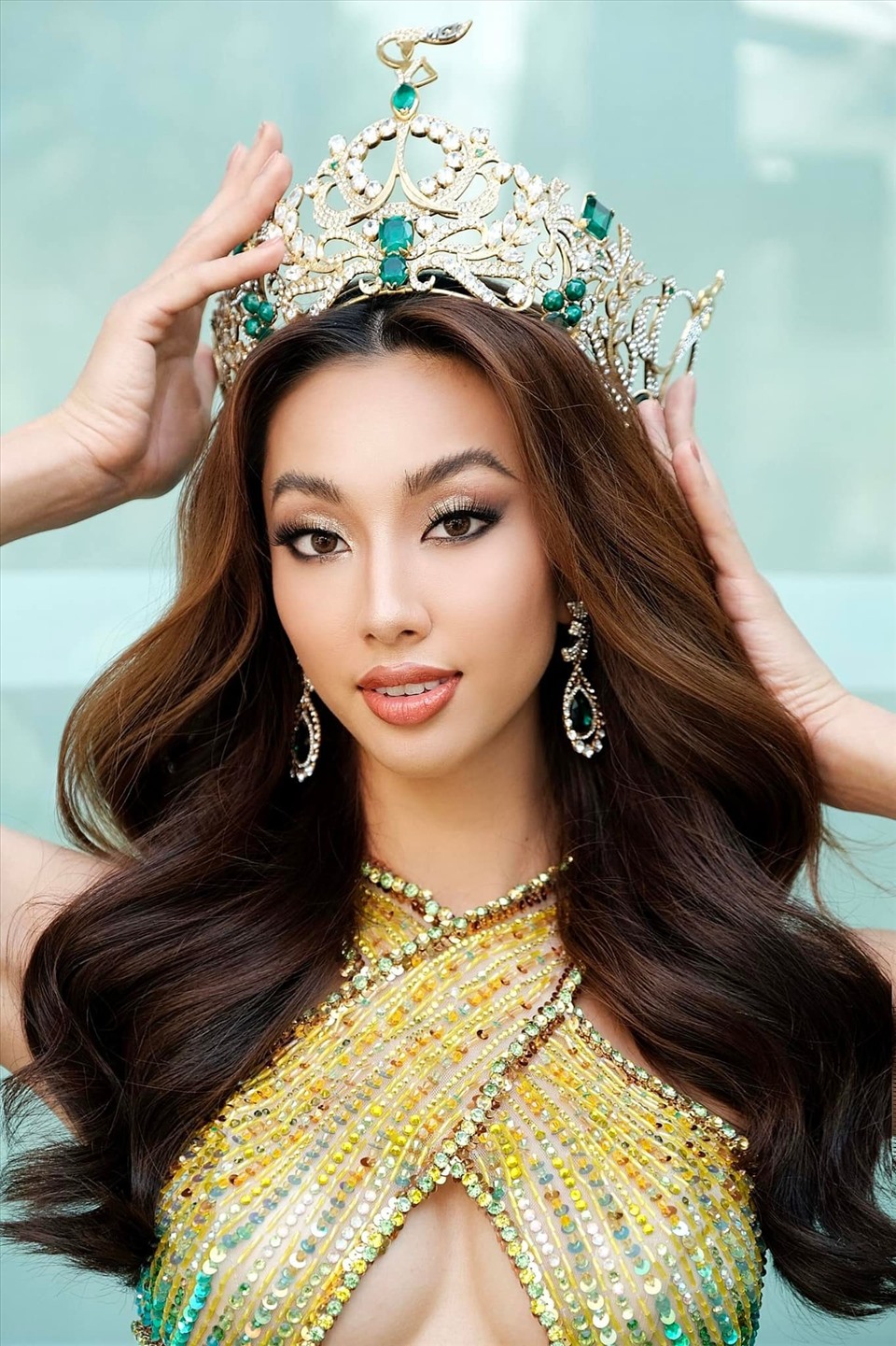 Tối 4.12, Nguyễn Thúc Thùy Tiên đăng quang Miss Grand International 2021 và trở thành người đẹp Việt đầu tiên giành chiến thắng tại đấu trường nhan sắc uy tín này. Ảnh: NVCC.