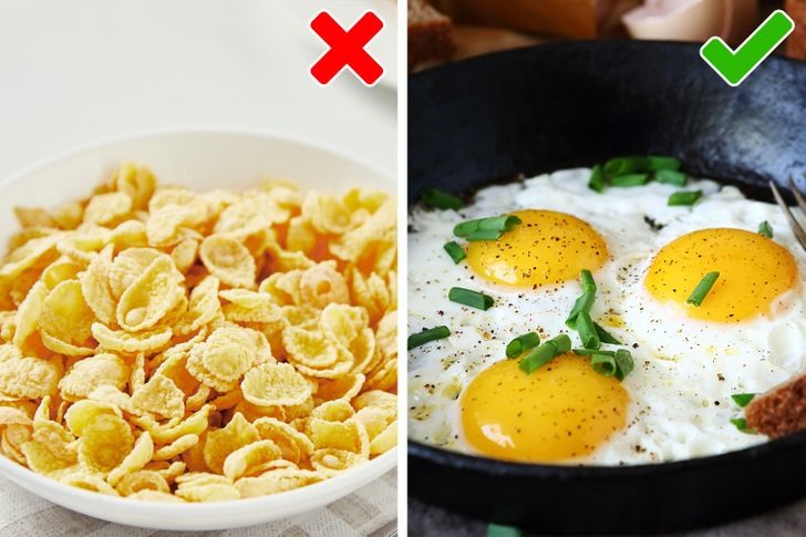 Ăn trứng vào bữa sáng rất tốt cho cơ thể. Chúng rất giàu chất chống oxy hóa, vitamin D và choline, giúp tăng cường trao đổi chất. Đồng thời, lượng protein dồi dào từ trứng, giúp cơ thể cảm thấy no nhanh hơn, hạn chế cơn đói, tránh tăng cân.
