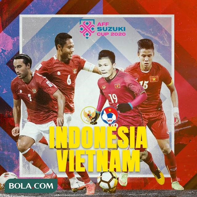 Tuyển Indonesia và tuyển Việt Nam tạo nên cuộc đối đầu hấp dẫn, đáng chờ đợi tại bảng B. Ảnh: Bola