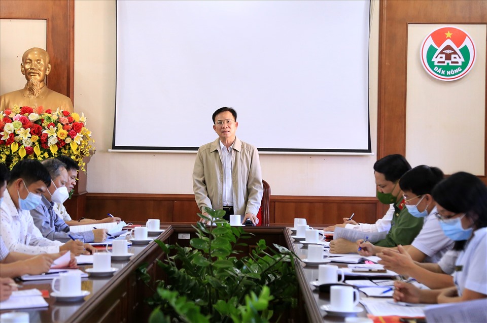 Chủ tịch Hồ Văn Mười yêu cầu giữ nguyên hiện trạng hồ Tà Đùng. Ảnh:LP