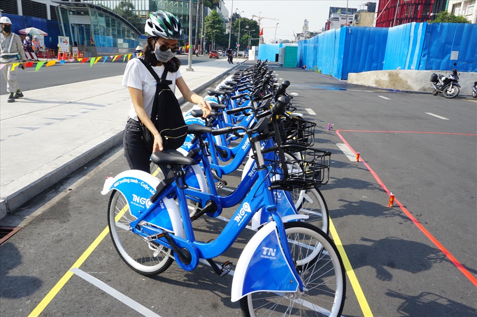 Dịch vụ xe đạp công cộng đầu tiên xuất hiện trên đường phố TPHCM