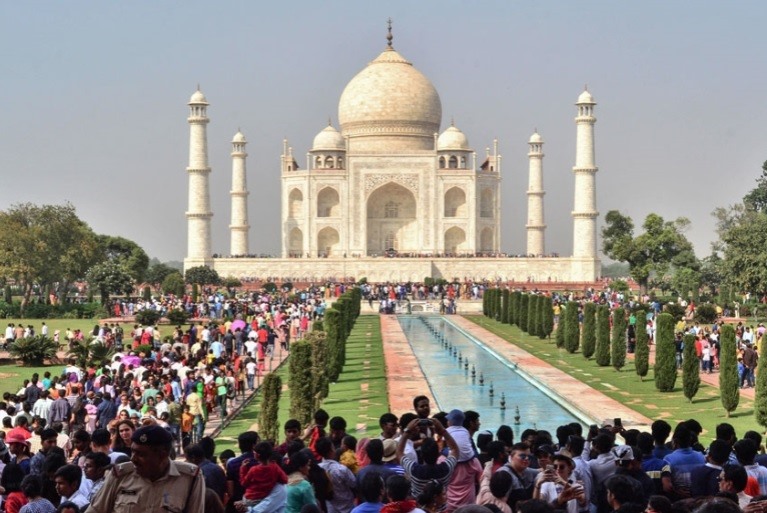 Đền Taj Mahal tại Ấn Độ. Ảnh: AFP