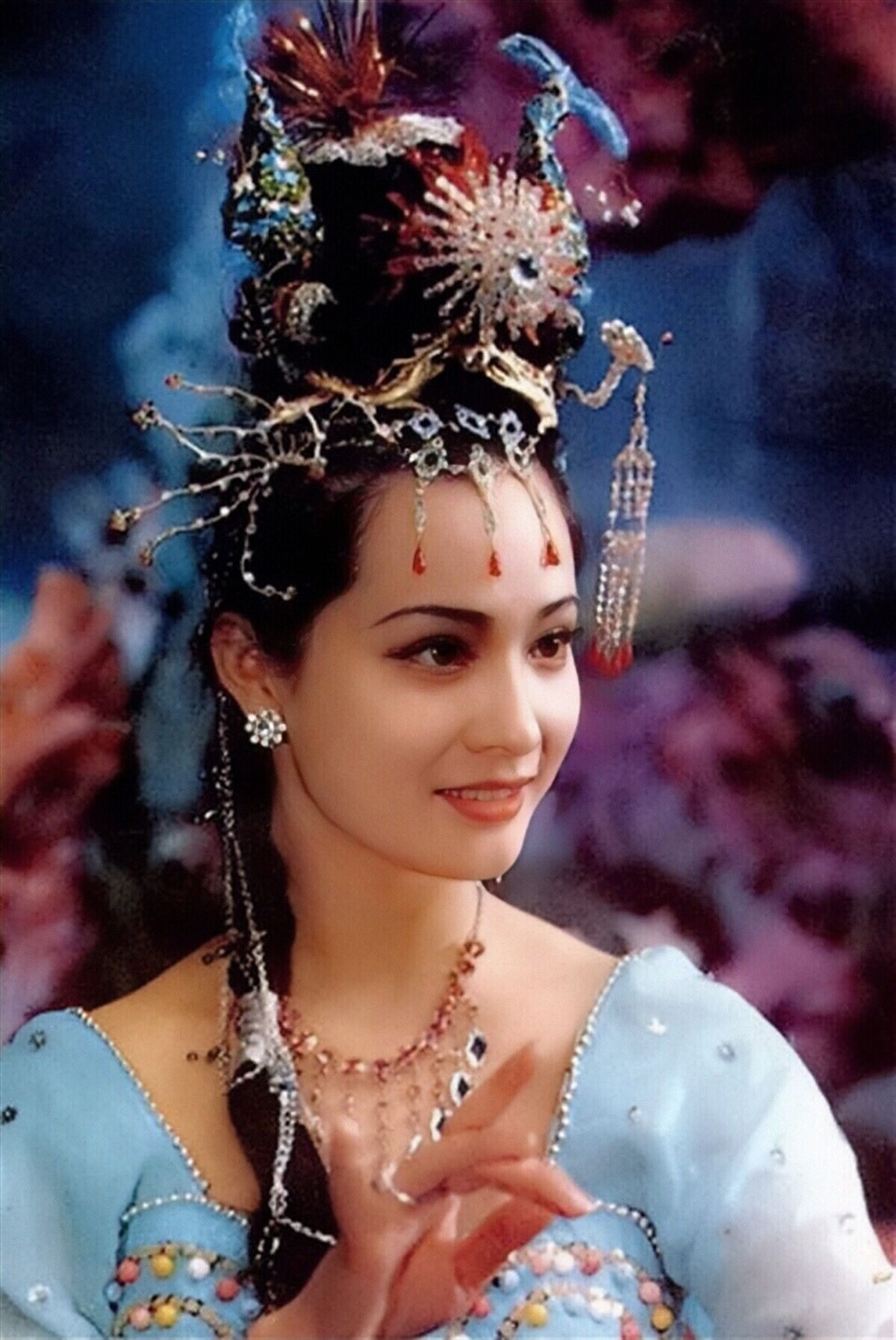 Nữ diễn viên Trương Thanh đóng Vạn Thánh công chúa có tình cảm đơn phương với Lâm Chí Khiêm. Ảnh: Xihua
