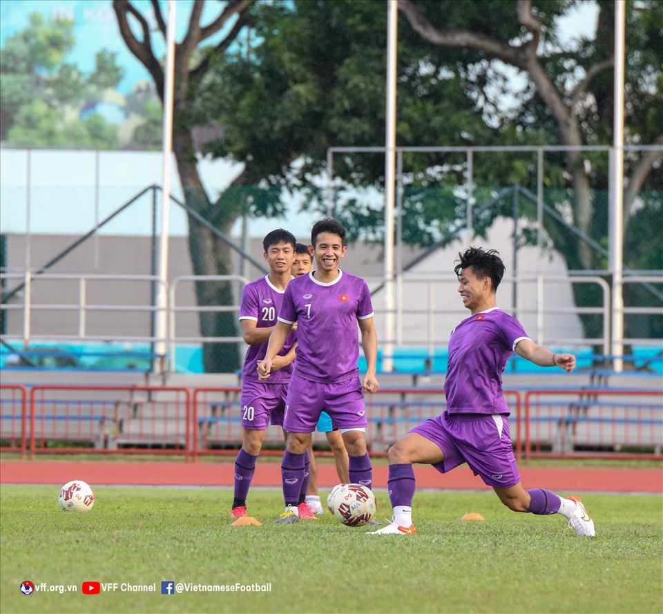 Tuyển Việt Nam chỉ cần 1 trận hoà trước Campuchia là chắc chắn giành vé góp mặt tại bán kết AFF Cup 2020. Ảnh: VFF