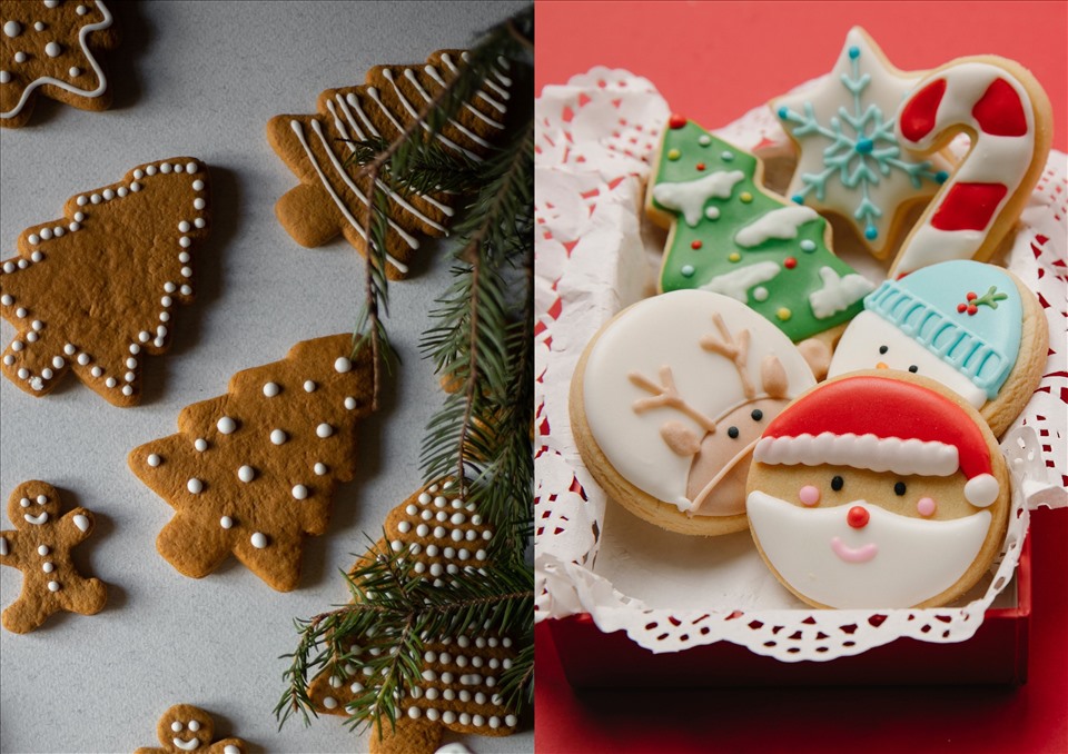 Bánh kẹo có biểu tượng của ngày Lễ Giáng Sinh là món quà thích hợp để tặng cho những người bạn có tâm hồn ăn uống. Ảnh minh họa: Phương Thảo