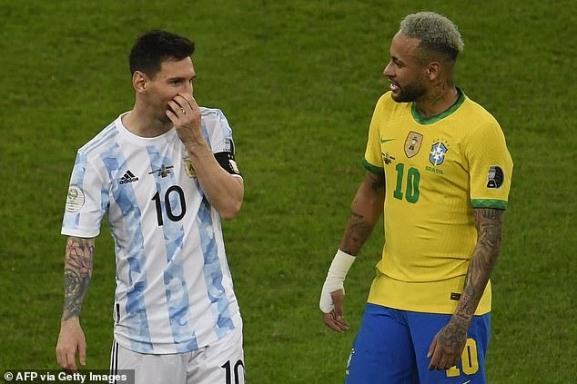 Messi và Neymar sẽ mặc áo tuyển và đá với nhau ở giải Châu Âu? Ảnh: AFP