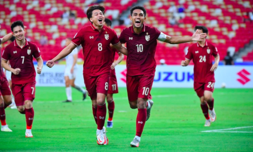 Tuyển Thái Lan hướng đến mục tiêu đánh bại tuyển Việt Nam tại bán kết AFF Cup 2020. Ảnh: FAT