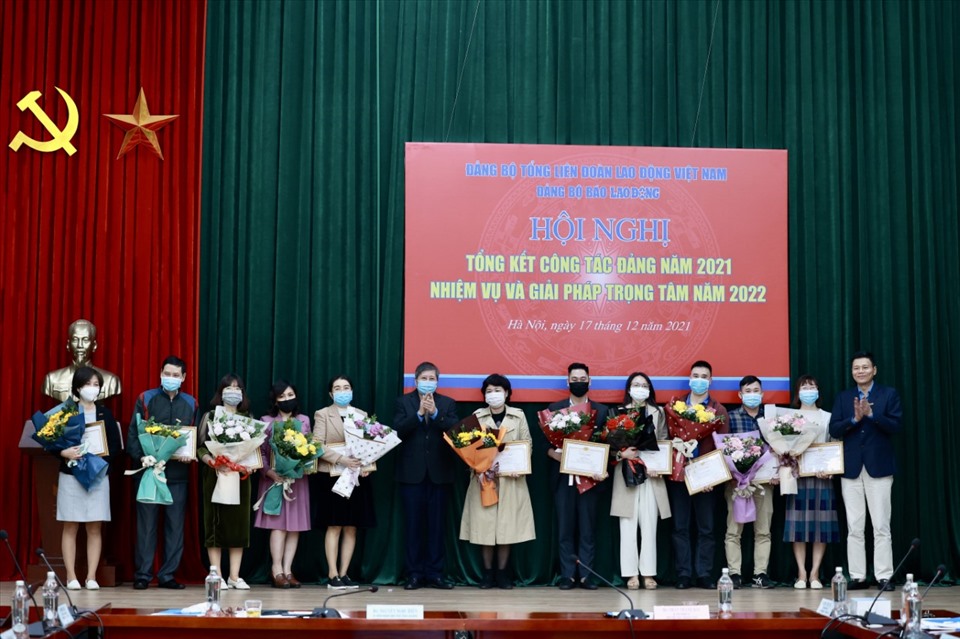 Đảng bộ Báo Lao Động tổng kết công tác Đảng năm 2021. Ảnh: Hải Nguyễn