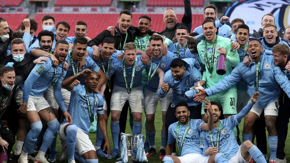 Man City đã 5 lần vô địch League Cup từ khi Pep Guardiola đến Anh. Ảnh: AFP