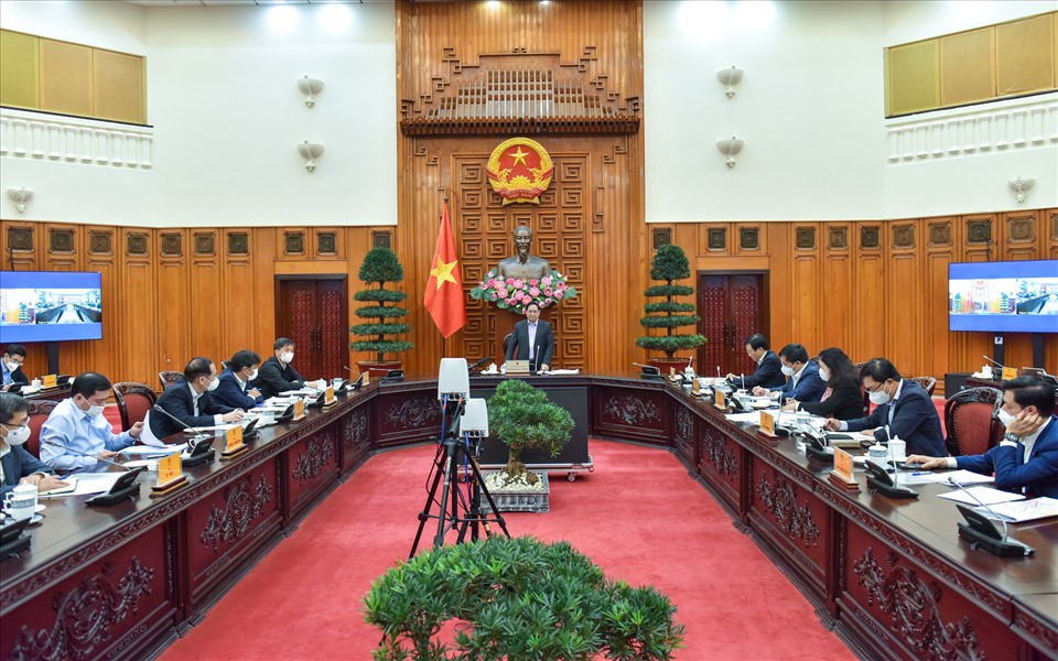 Thủ tướng làm việc với lãnh đạo chủ chốt tỉnh Tuyên Quang.