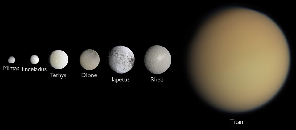 Sao Thổ đứng thứ hai trong danh sách với 62 mặt trăng. Ảnh: Wiki