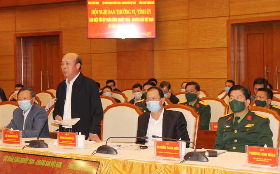 Bí thư Đảng ủy, Chủ tịch HĐTV Tập đoàn Lê Minh Chuẩn đề nghị, tỉnh và TKV tiếp tục tăng cường phối hợp trên tinh thần trách nhiệm và hiệu quả
