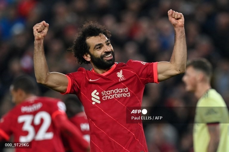 8. Mohamed Salah (Liverpool): 15 bàn thắng (30 điểm)